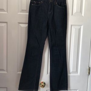Tommy Hilfiger blue jeans.